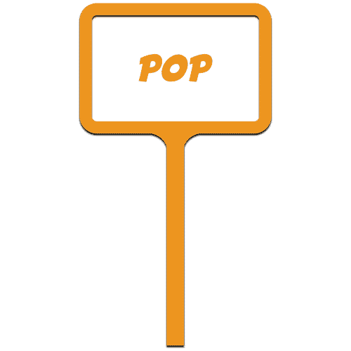 pop sign