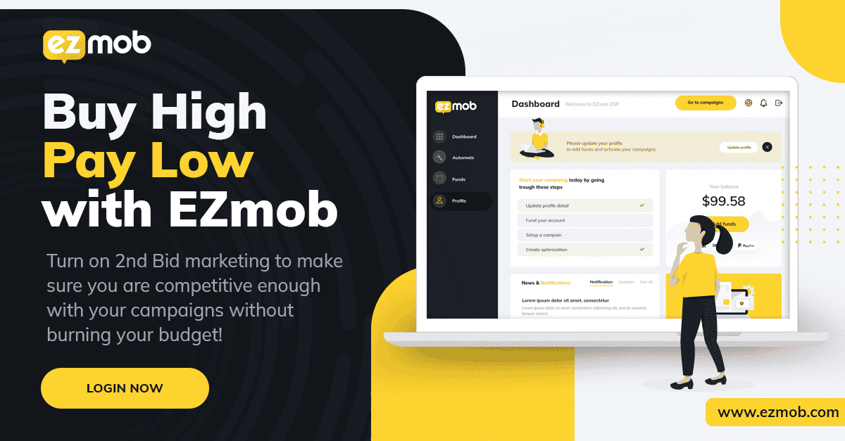Launch programmatic campaign ads with EZmob
